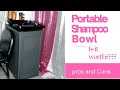 Portable Shampoo Bowl(Review) pros+cons/how to use