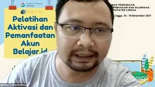 Pelatihan Aktivasi dan Pemanfaatan Akun Pembelajaran belajar.id di Kabupaten Lingga