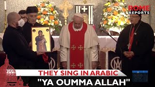 Cypriot Catholics sing Arabic “Ya oumma Allah,” dedicated to the Virgin Mary