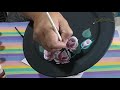 Como Decorar tus Platos de Cerámica con Rosas en Pinceladas, Pintura Decorativa con Miguel Rincón.