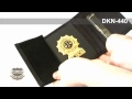 Dk hidden nylon badge  id wallet n440