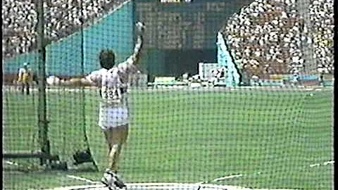 Matt Mileham GBR Hammer Throw LA Olympics 1984