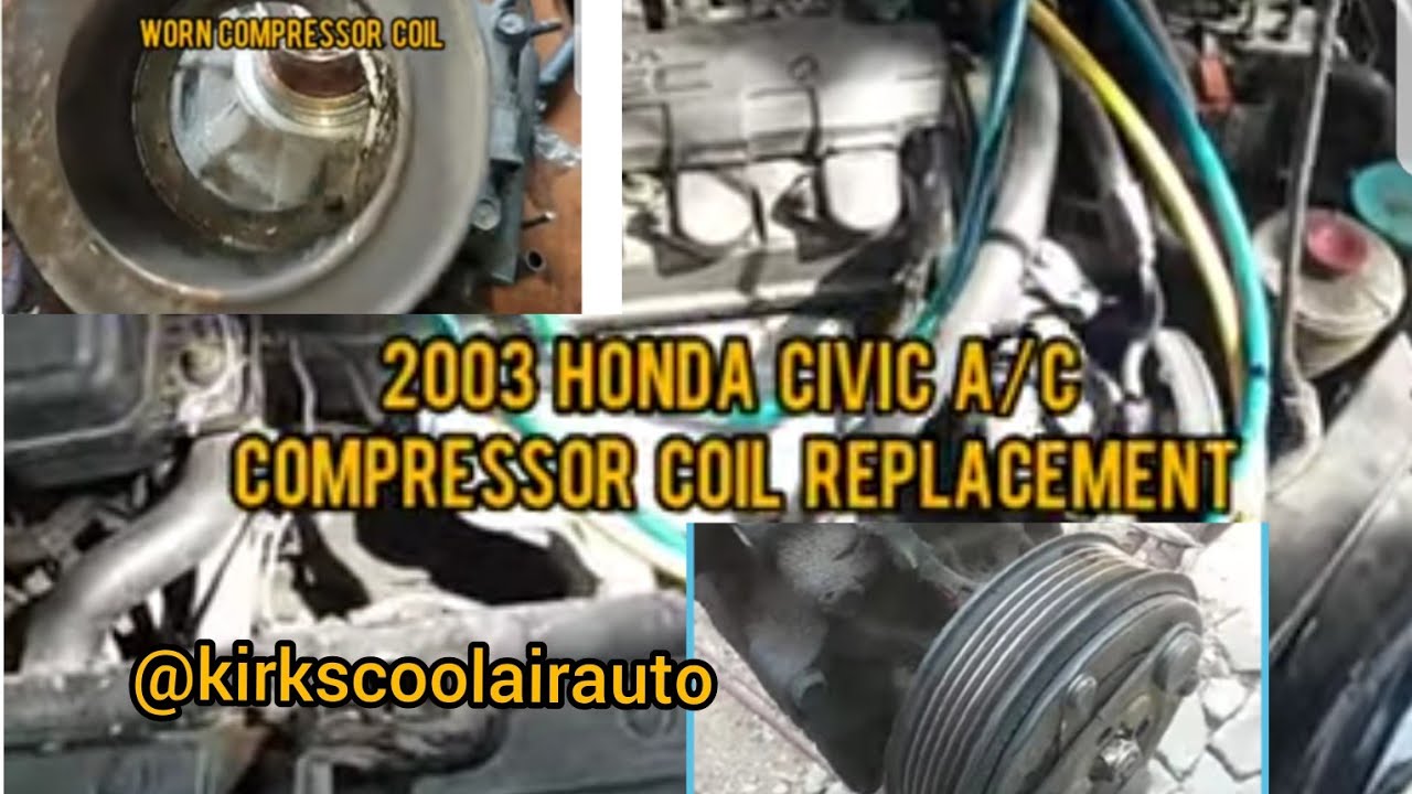 How To Remove And Replace A 2003-2006 Honda Cvic A/C Compressor Coil #