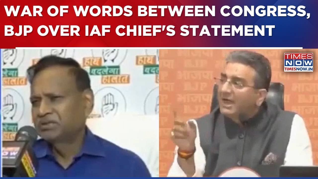 IAF Chief's '5 Pakistan Jets Destroyed During Op Sindoor' Sparks War Of Words Between BJP, Congress