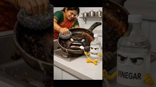 4 Quick Desi Kitchen Hacks: Tawa, Pan, Spoon &amp; Knife Clean! 😱 #desijugaad