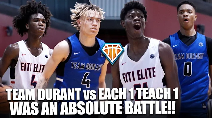 Kevin Durant's EYBL Team GOES TO BATTLE With TALENTED E1T1 Squad In Championship!! INTENSE GAME
