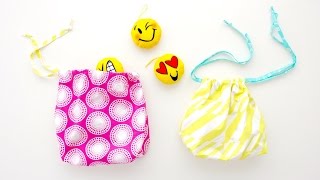 How to sew a drawstring bag