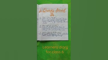 Learners diary for class 6 Science chapter 6. #study #shorts..