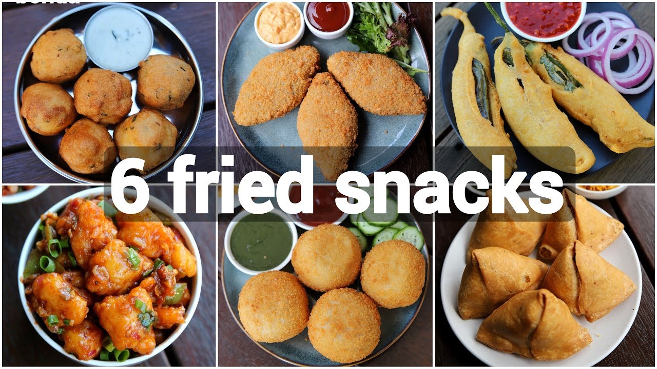 6 fried street food snacks recipes | quick & easy evening snack recipes ...