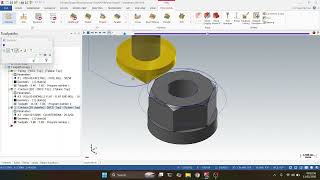 Tutorial MasterCAM 2018 Pembuatan Toolpath Mur Handel Pemutar UKK CNC Milling