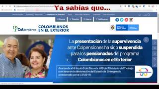 Colpensiones Pago Aporte Pensión Colombianos En El Exterior