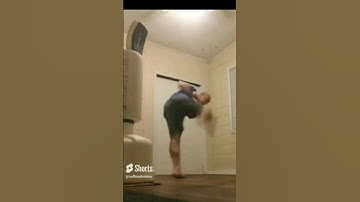 Spinning hook kick🦵 in slow motion replay #shorts #mma #martialarts