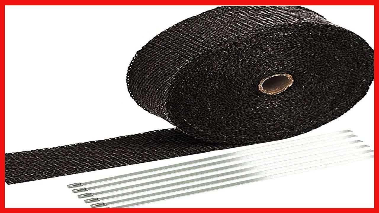 Ruban Isolant Échappement Fibre De Verre 5m - Enveloppe Thermique Pour Collecteur | Résistance Haute Température