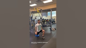 Quad/Hip Flexor Stretch- Thoracic Rotation (1/2 Kneeling)