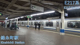 JR East E217 Series at Kinshicho