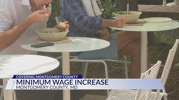 Residents reacting to minimum wage increase in Montgomery County