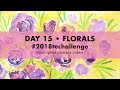 Day 15 of watercolor floral challenge 2018techallenge