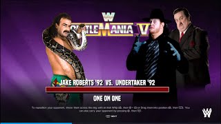 WWE 2K24 Wrestlemania 8 Roberts Vs Undertaker 2-0