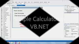 Simple Calculator in VB NET .