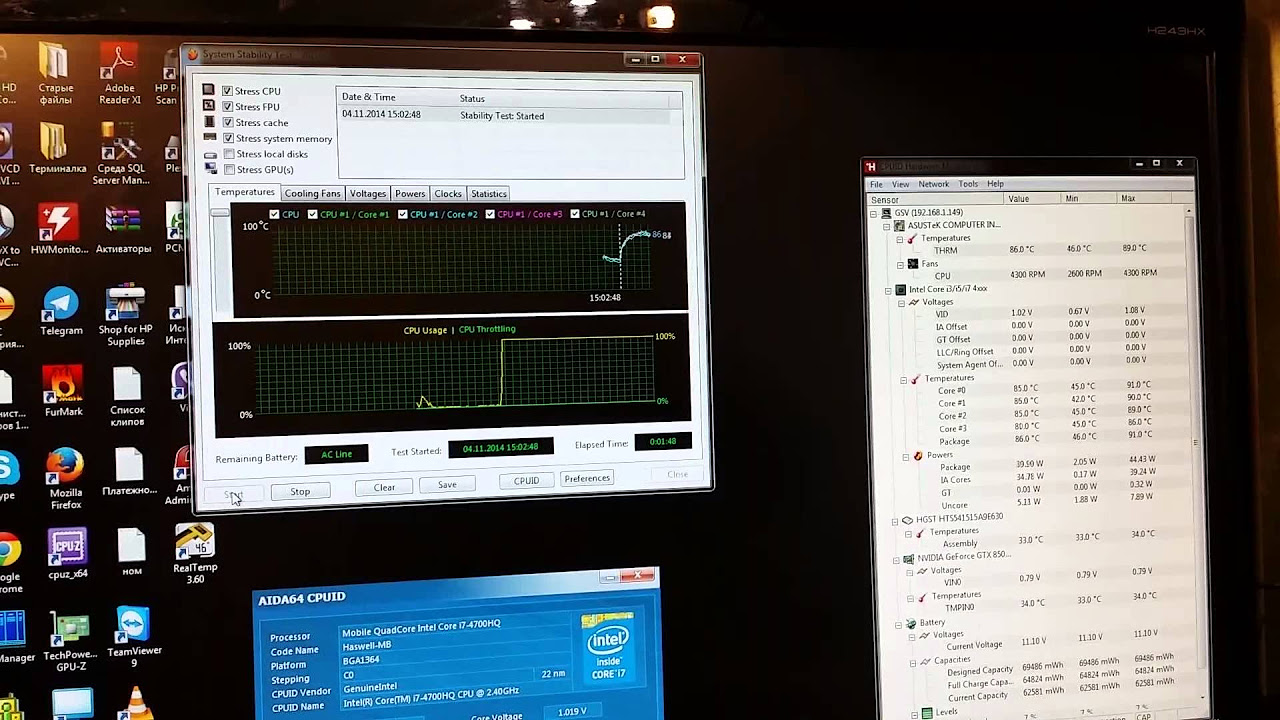 нагрузочный тест процессора