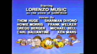 Garfield Saturday Morning cartoon ending credits Season 3 (1990)