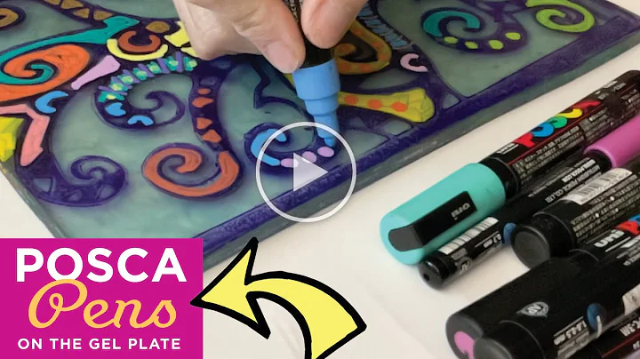 Posca pens on the Gel PlateTutorial Tidbits