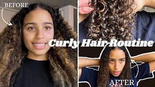 CURLY HAIR ROUTINE‍♀