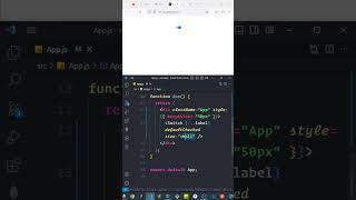 Reactjs material ui switch (size and color change) component #reactjs #shorts #materialui #badge
