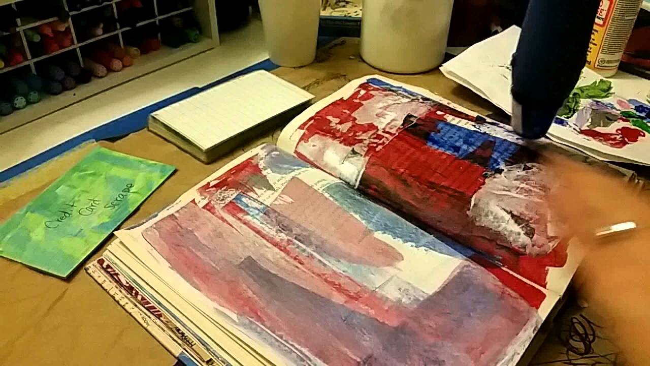 "Lonely Face" in Altered Book Art Journal