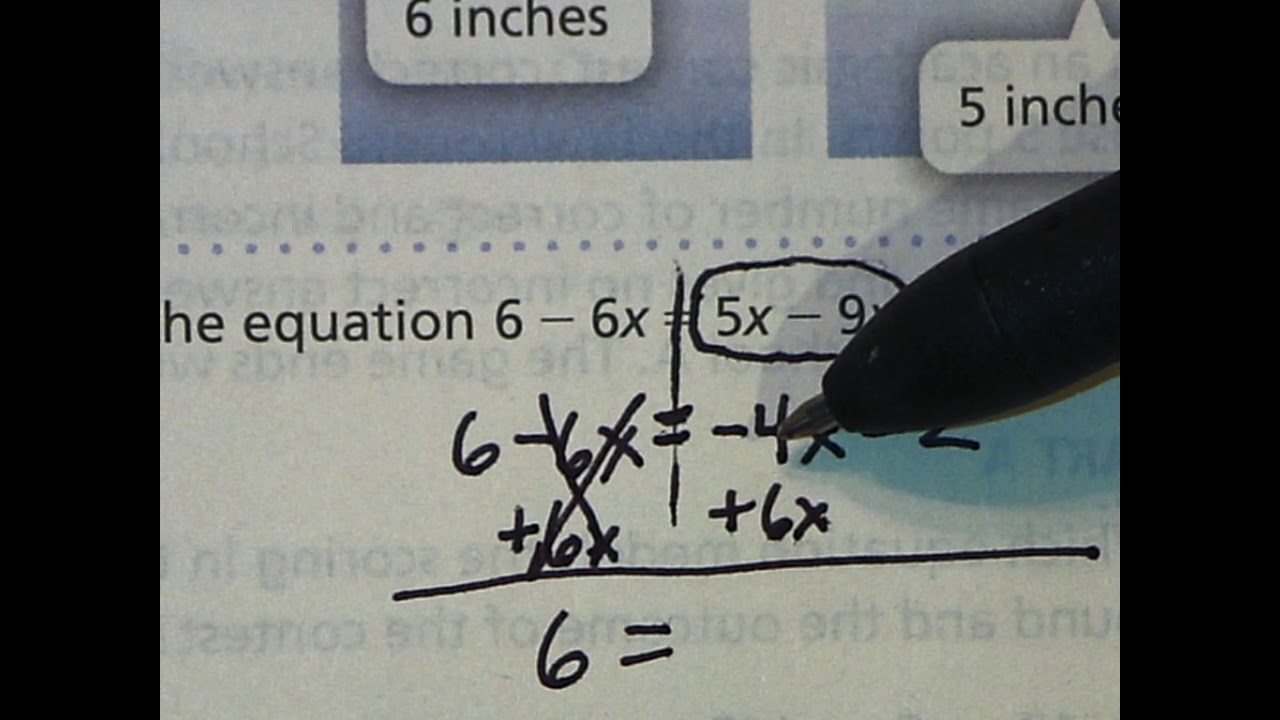 Lesson 2.2 PART 2: Solve Equations with Variables on Both Sides - YouTube