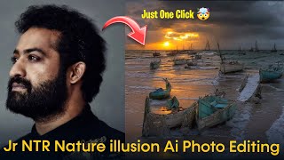 Jr NTR Nature Illusion Ai Photo Editing | How to use Illusion Diffusion | Instagram Viral Pic Edit