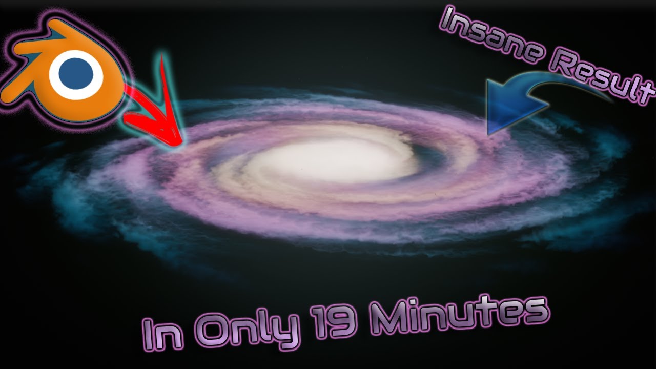Insane Galaxy in Blender 🔥 | Realistic Galaxy in Just 19 Minutes