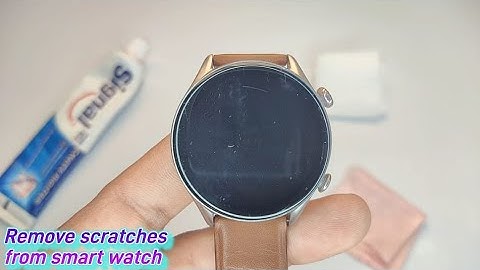 How to remove scratches from the watch screen ⌚🧫📌