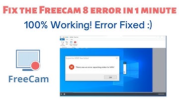 Hoe de i-spring Free Cam 8-fout te verhelpen - Er is een fout opgetreden bij het exporteren van v...