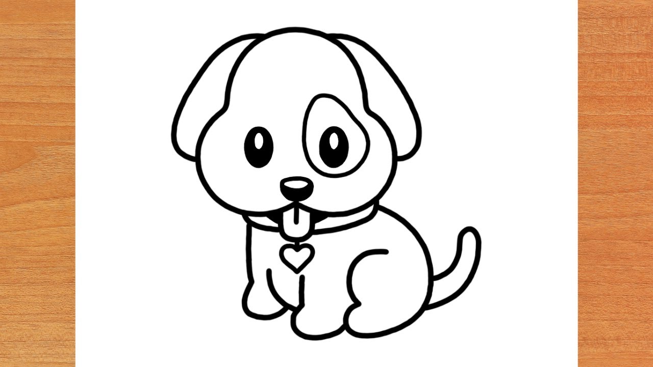 COMO DESENHAR UM CACHORRO FOFO PASSO A PASSO - YouTube