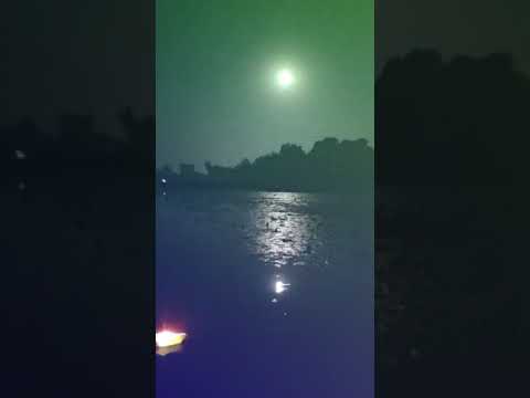 Full moon night moon River Peace WhatsApp Status Good night