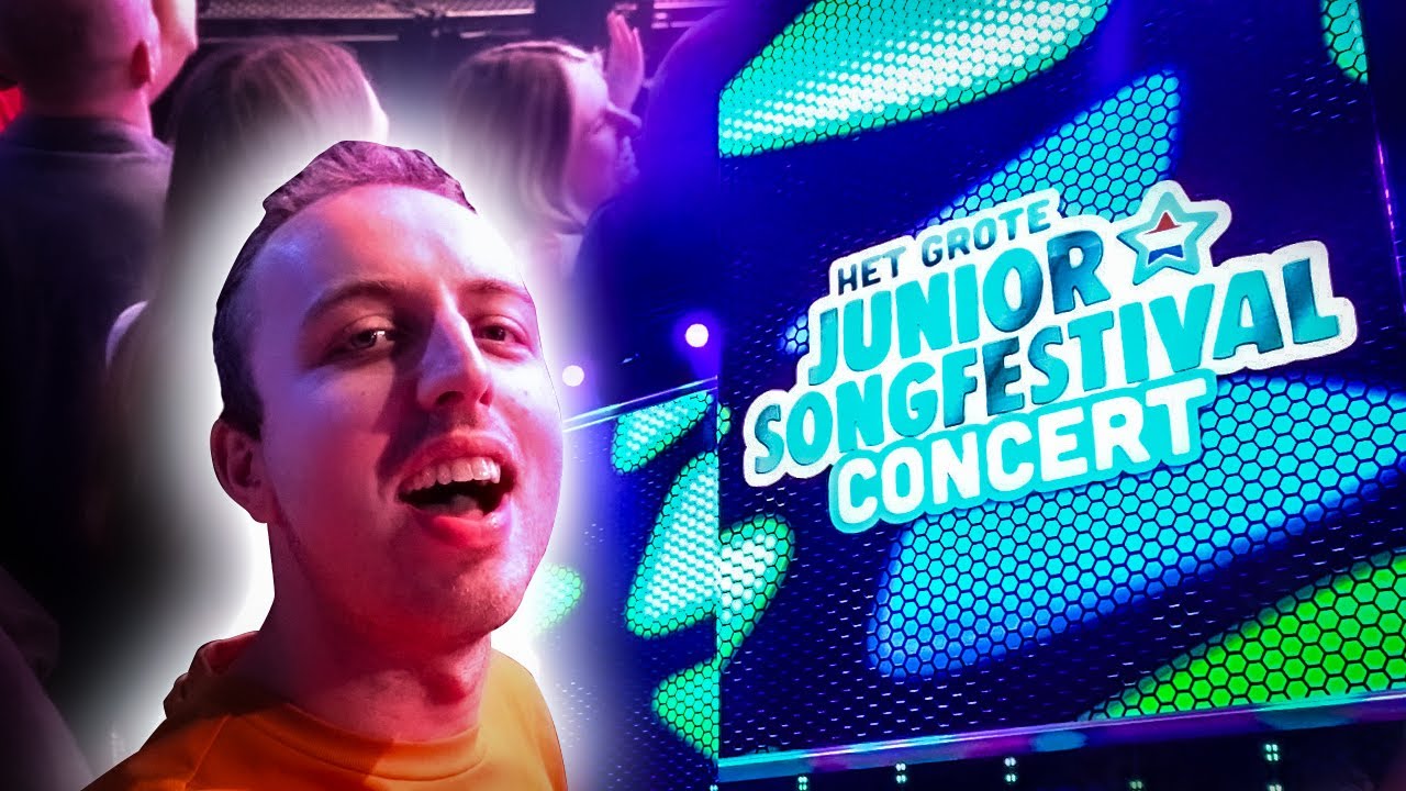 BIJ HET GROTE JUNIOR SONGFESTIVAL CONCERT MIJN JEUGD HERLEVEN! 😁   VLOG #83