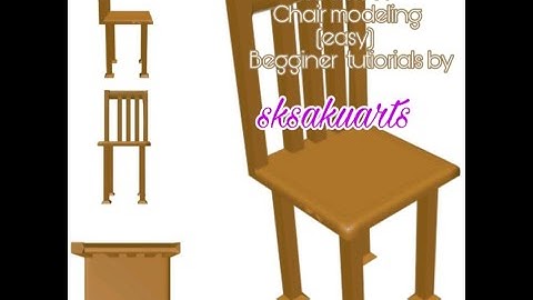 3DS Max Chair Modeling – Easy Beginner Tutorial by sksakuarts