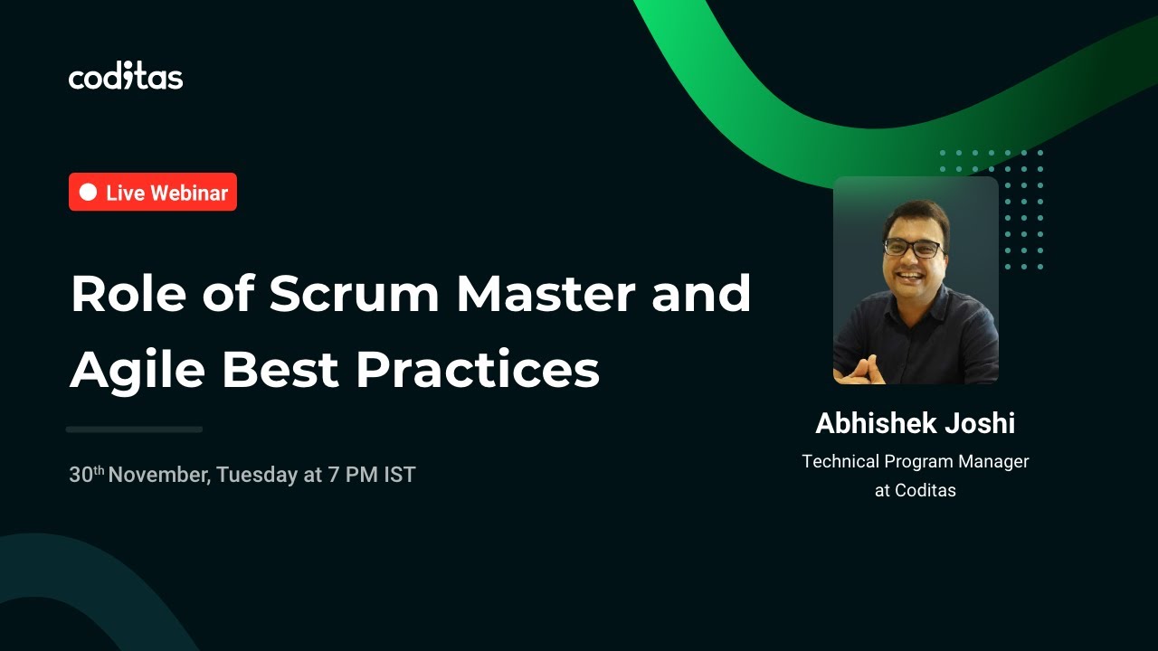 Role of Scrum Master and Agile Best Practices | Webinar - YouTube