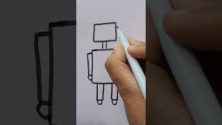 Easy robot drawing| how to draw robot easily #easy #drawing #art #shorts @KapsanaVDP