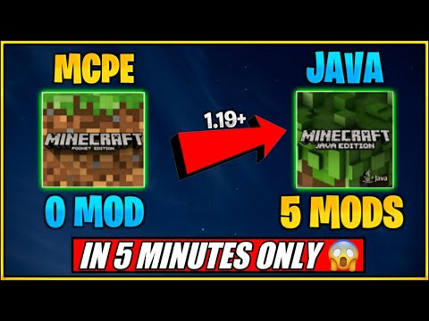 Top 5 Mods to turn Minecraft pe into java edition | 1.19 mods |  ACE