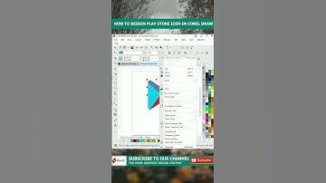 How to make play store Logo  in Corel draw | #shorts #coreldraw #googleplay