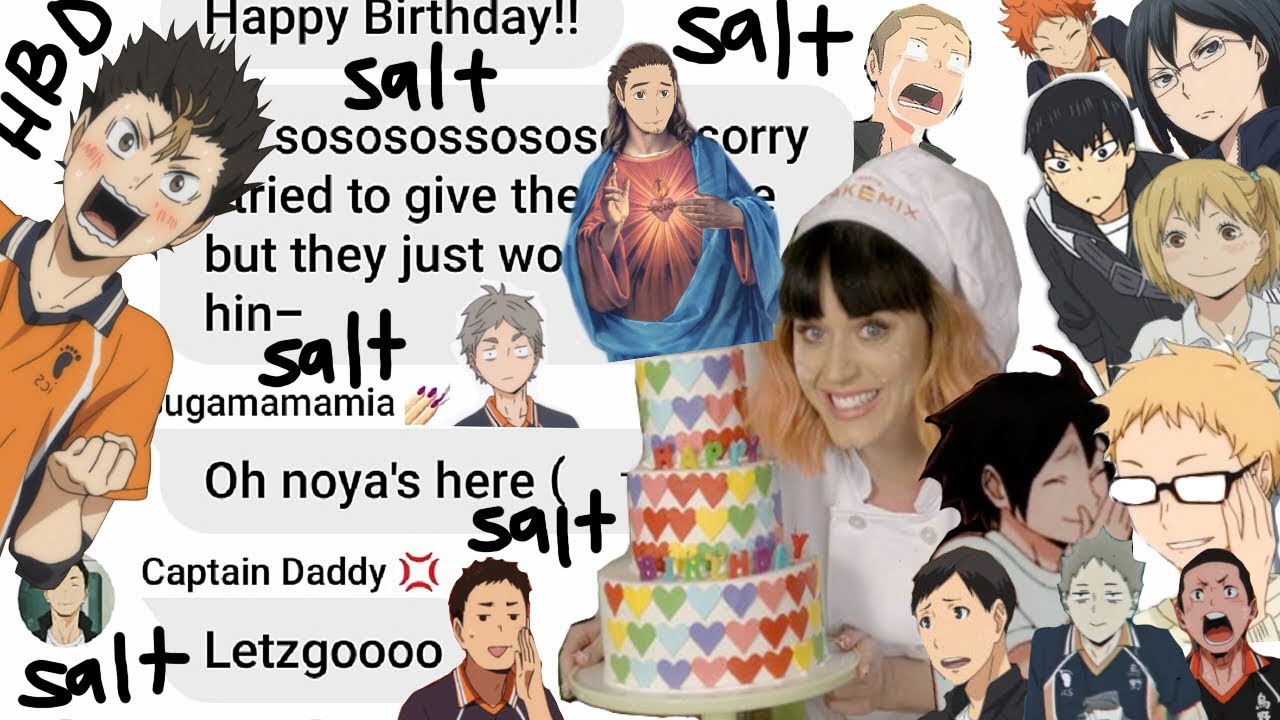 Nishinoya's Birthday? feat. Katy Perry-san [3K Special] (Haikyuu Text)