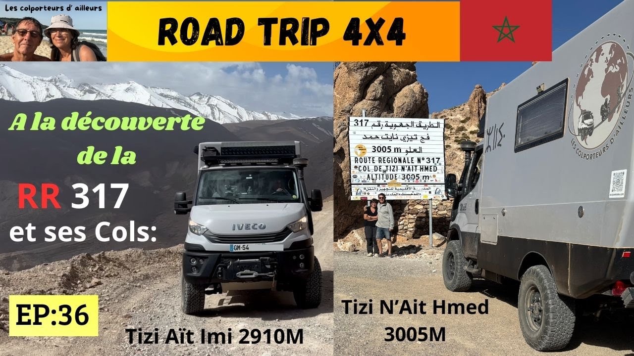 #maroc #roadtrip #offroad : La RR317 et ses deux Cols à près de 3000 M. #ivecodaily4x4  #camper4x4