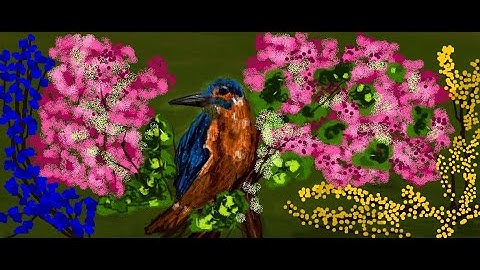 Learn How to Paint on MS Paint / Full Paint Along Tutorial || bird Painting