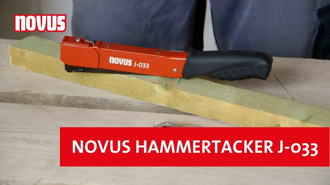 Novus J-044 Hammer, ProfessionAl Heavy Duty Tacker, Fast Reloading