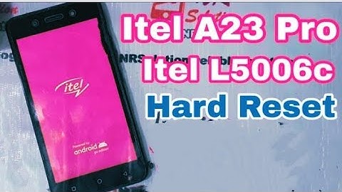 Itel A23 Pro Hard reset (L5006c) pattern lock pin lock 🔒 remove