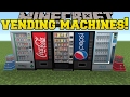 Minecraft: VENDING MACHINES!!! (COKE, PEPSI, SNACKS, PHARMACY & MORE!!) Mod Showcase