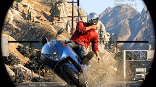 GTA 5: Satisfying Highway Biker Sniping #2 | Euphoria Physics screenshot 4