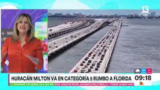 Thumbnail for Miles de personas evacuan Florida EEUU por Huracán Milton ¨el peor de la temporada¨|Tu Día |Canal 13